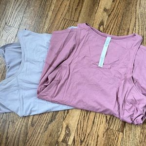 Lululemon back in action tanks - 2 pack lavender and pink